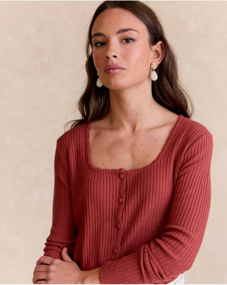 Women Polín Et Moi Sweater Knitted Grana Tile Cardigans And Sweaters - Image 4