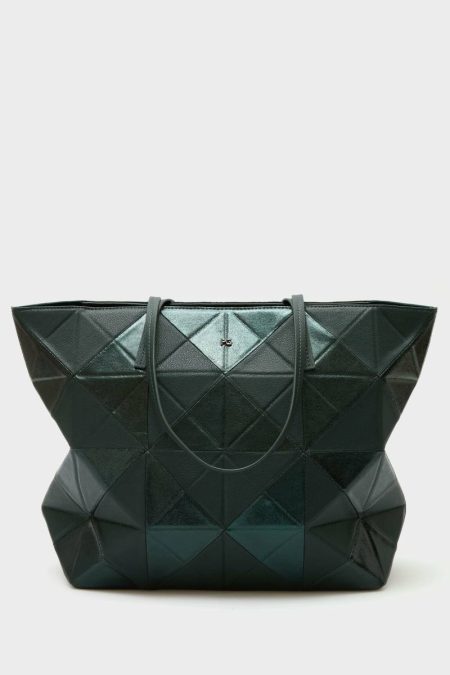 Women Purificacion Garci British Green Shoulder Bags Origami Zipped Shoulder Bag