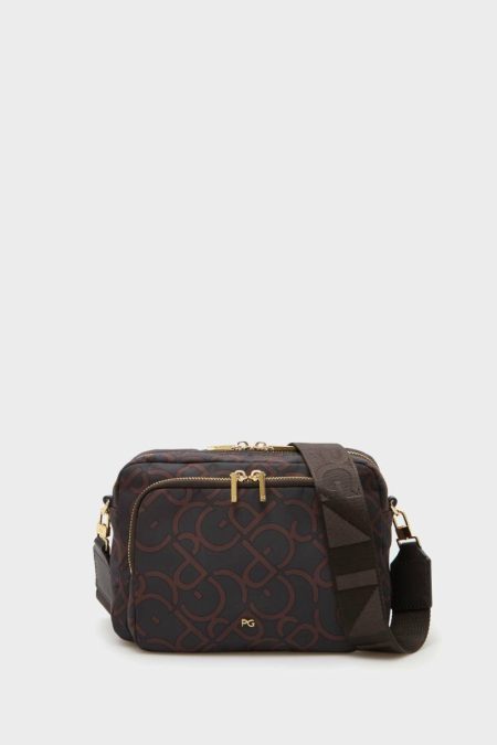 Women Purificacion Garci Crossbody Bags Nylon Crossbody Bag Brown