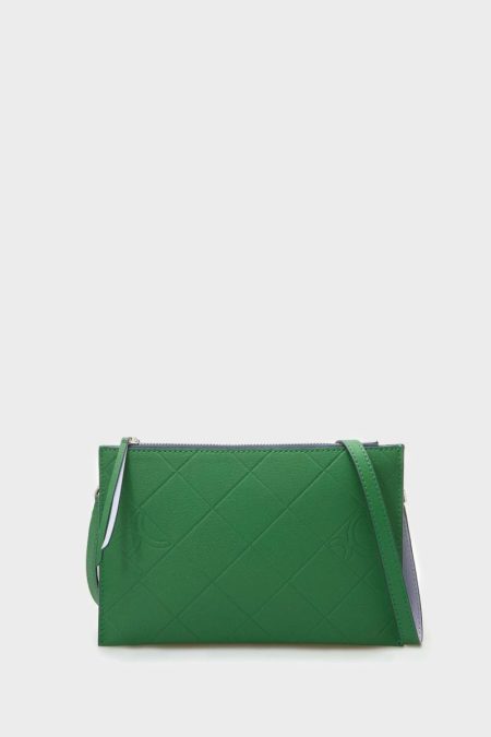Women Purificacion Garci Green Crossbody Bags Tandem Cross Body Bag