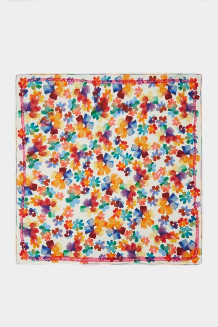 Women Purificacion Garci Multicolor Florianopolis 90 Silk Scarf Scarves