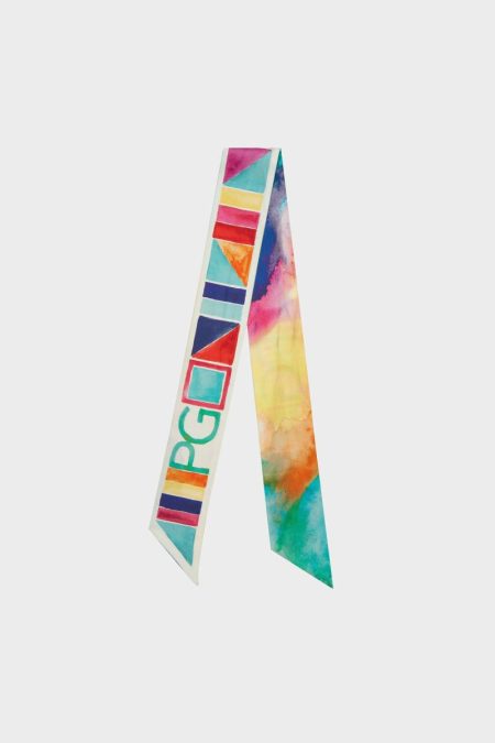 Women Purificacion Garci Multicolor Pg Tape Silk Skinny Scarves