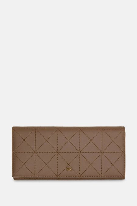 Women Purificacion Garci Topo/Gardenia Large Wallets Origami American Wallet With Detachable Coin Purse