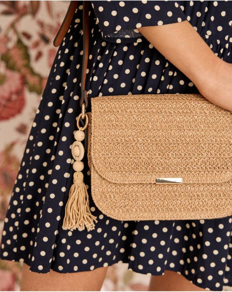 Women Rafia Vera Crossbody Bag Polín Et Moi Bags Beige - Image 2