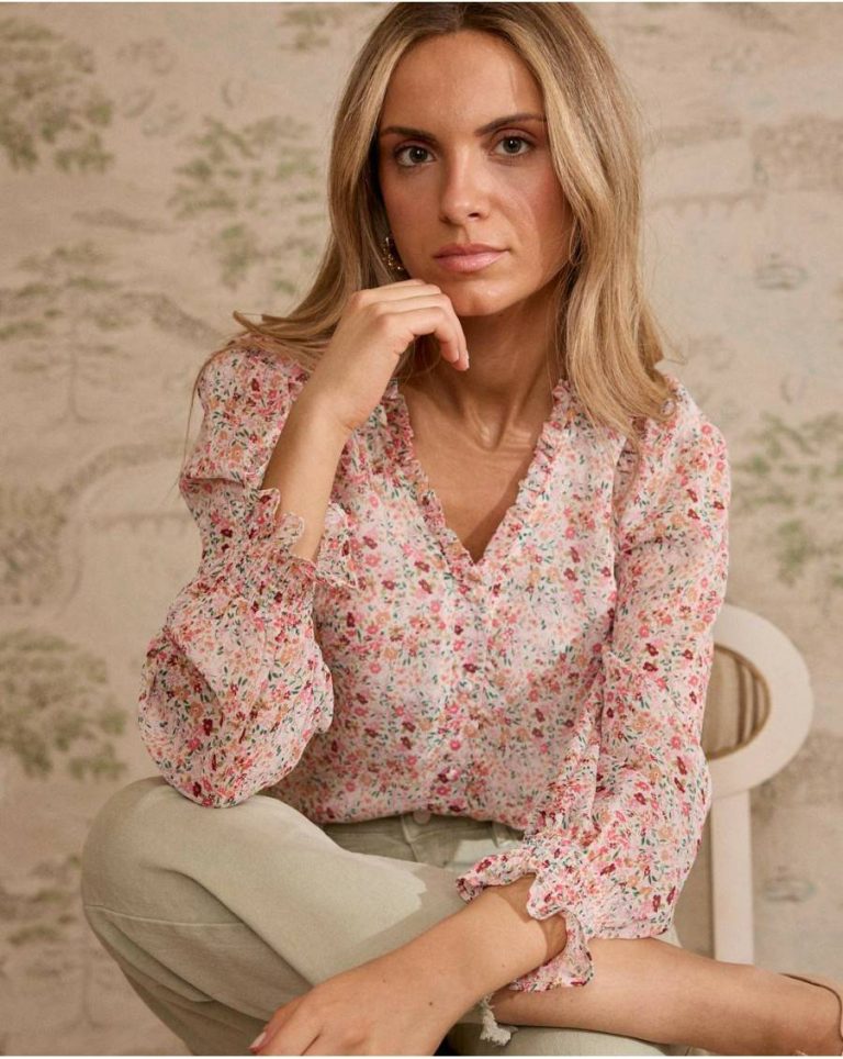 Women Raw Polín Et Moi Blouses And Shirts Zule Print Blouse - Image 3