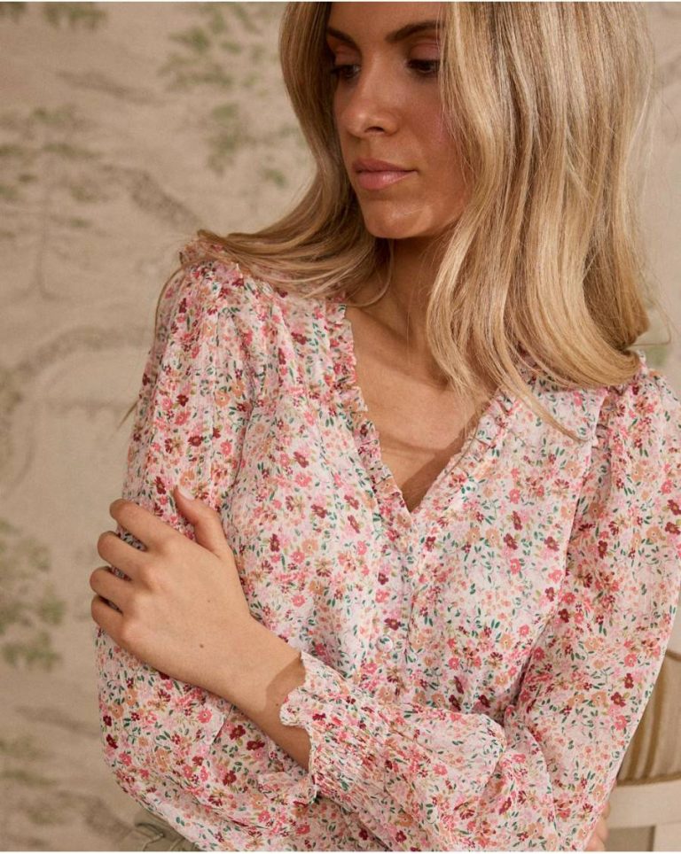 Women Raw Polín Et Moi Blouses And Shirts Zule Print Blouse - Image 4
