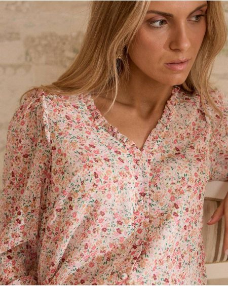 Women Raw Polín Et Moi Blouses And Shirts Zule Print Blouse