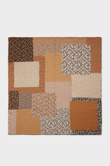 Women Scarves Gutenberg 90 Silk Scarf Camel Purificacion Garci