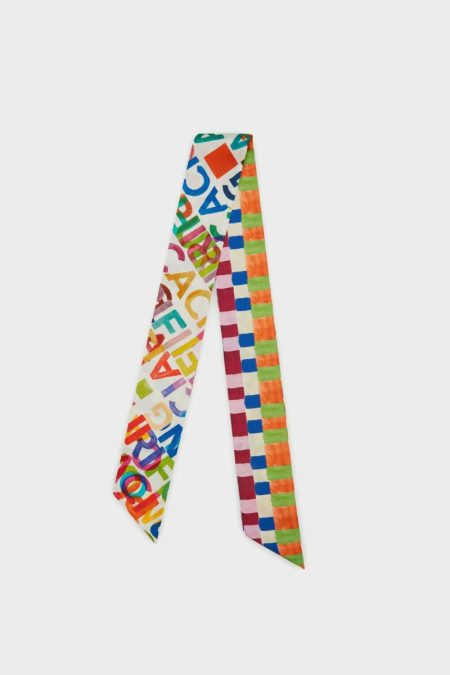 Women Scarves Purificacion Garci Ginza Silk Skinny Multicolor