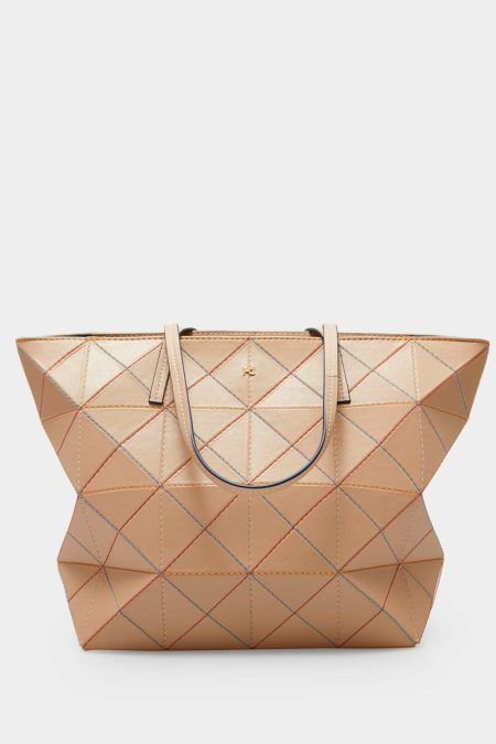 Women Shoulder Bags Beige Origami Zipped Shoulder Bag Purificacion Garci