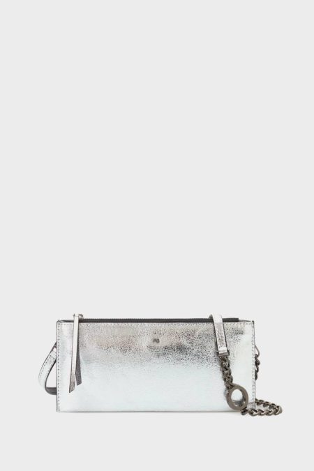 Women Shoulder Bags Silver Purificacion Garci Tandem Pochette Shoulder Bag
