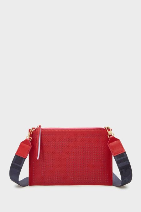 Women Tandem Cross Body Bag Crossbody Bags Red Purificacion Garci