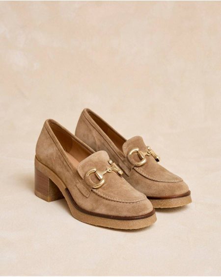 Women Taupe Footwear Polín Et Moi Zulea High Moccasin