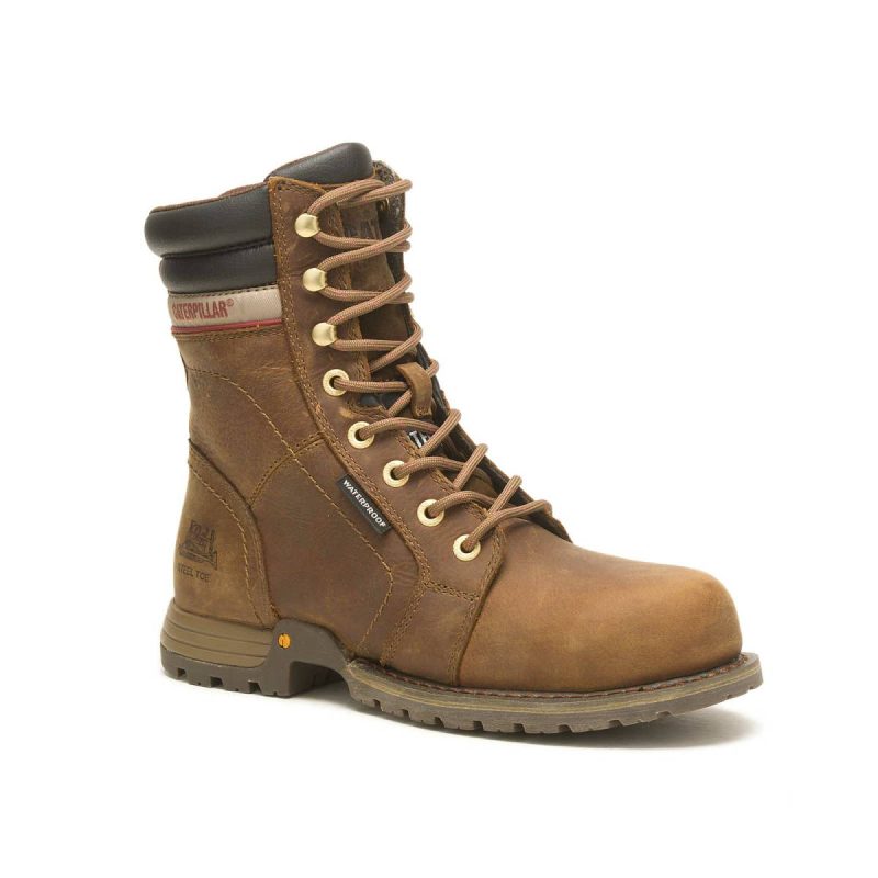 Women's Echo Waterproof Steel Toe Work Boot Boots Women Pyramid Cat - Image 2