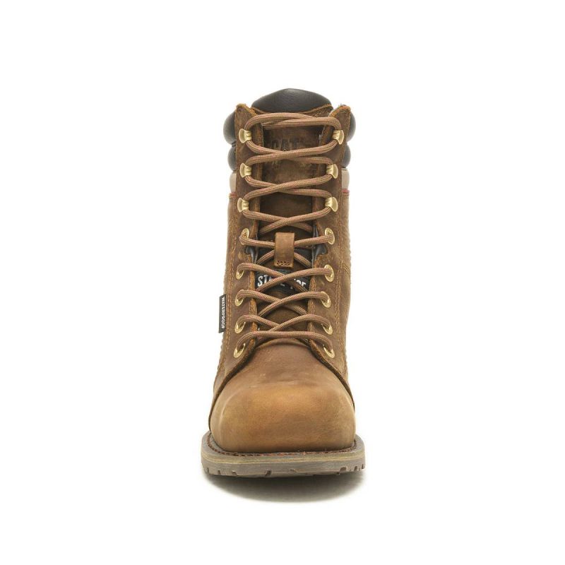 Women's Echo Waterproof Steel Toe Work Boot Boots Women Pyramid Cat - Image 3
