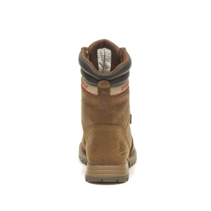 Women's Echo Waterproof Steel Toe Work Boot Boots Women Pyramid Cat - Image 5