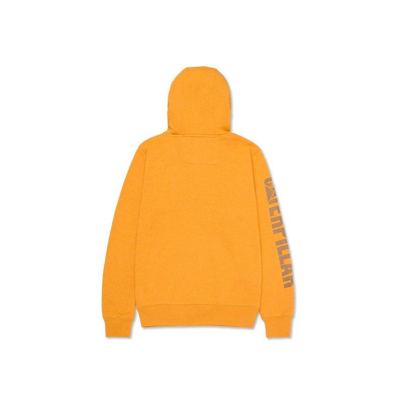 Women's Trademark Banner Pull Over Hoodie Women Mustard Yellow Heather Cat Tops & Outerwear - Image 3