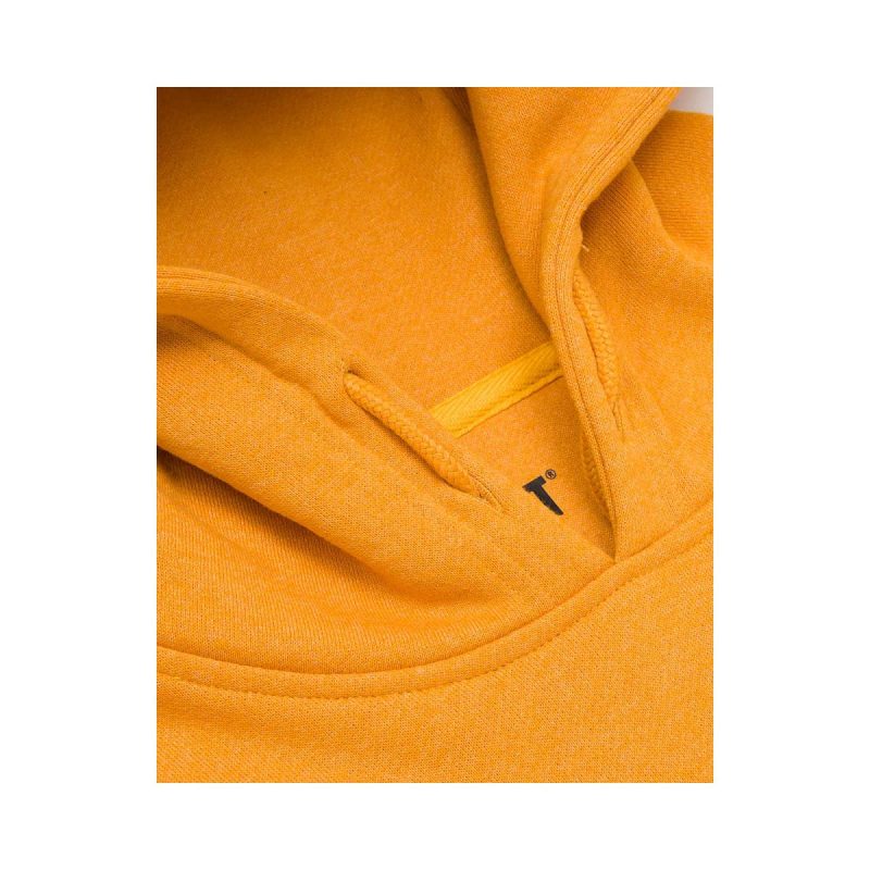 Women's Trademark Banner Pull Over Hoodie Women Mustard Yellow Heather Cat Tops & Outerwear - Image 5