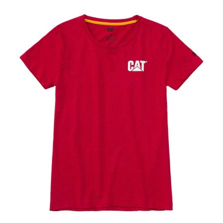 Women's Trademark Tee Tops & Outerwear Cat Hot Red Heather Women