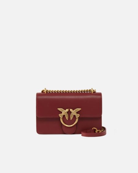 Wren Brown-Antique Gold Pinko Shoulder Bags Mini Love Bag One Simply