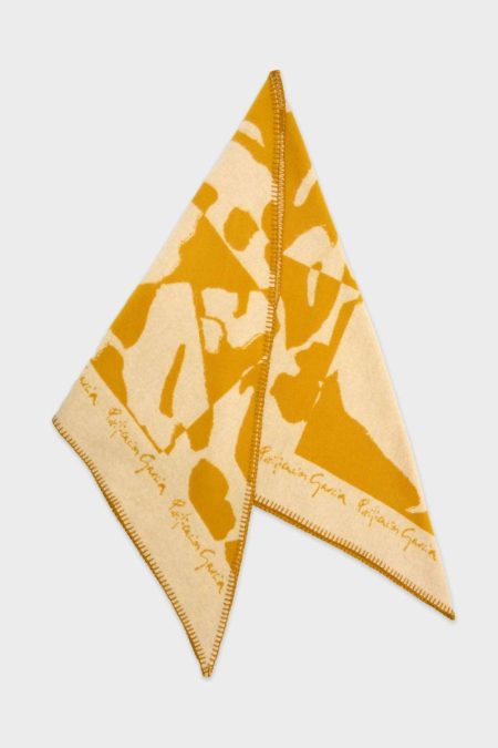 Yellow Scarves Purificacion Garci Women Cala Wool Scarf