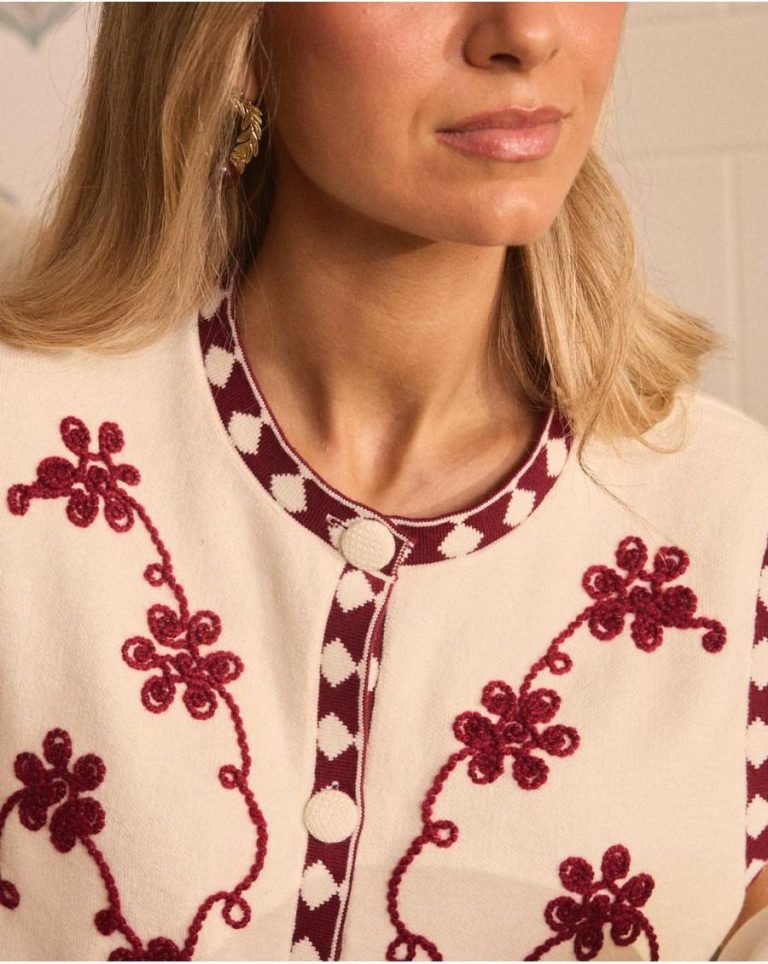 Zelinda Print Vest Blazer And Jackets Raw Women Polín Et Moi - Image 4