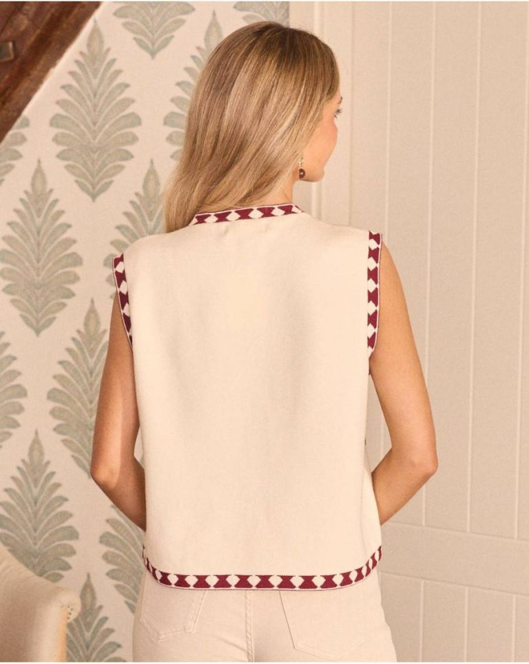 Zelinda Print Vest Blazer And Jackets Raw Women Polín Et Moi - Image 5