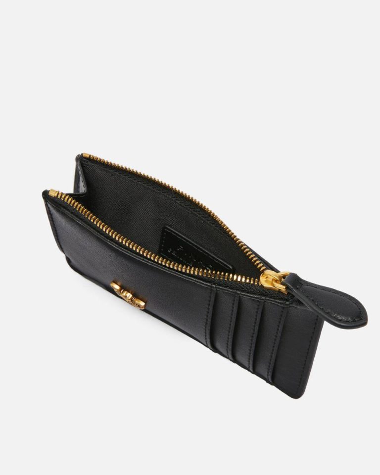 Zipped Card Holder Pinko Purses Black-Antique Gold - Image 3