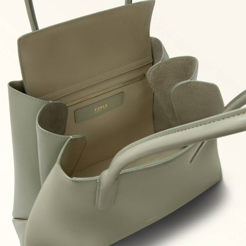 Agave B+Grigio Int. Totes Women Furla Meridiana Tote L - Image 4