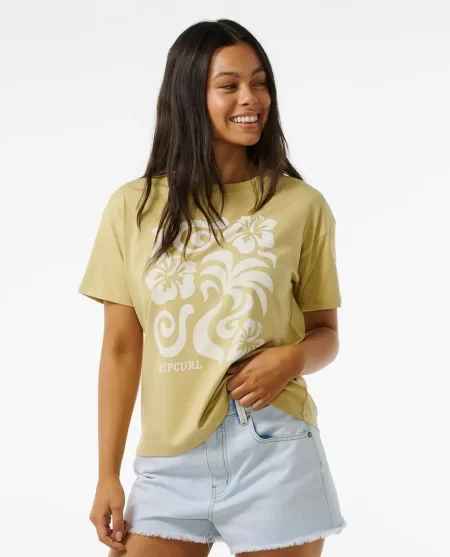 Aloha Relaxed Tee Rip Curl Women Tees & Tanks