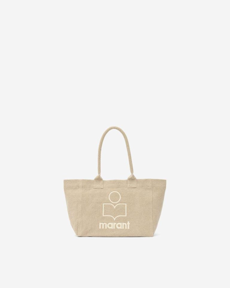 Beige Isabel Marant Tote Bags Women Yenky Zipped Bag - Image 3