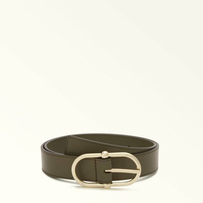 Belts Furla Camelia Fixed Belt Sage Women