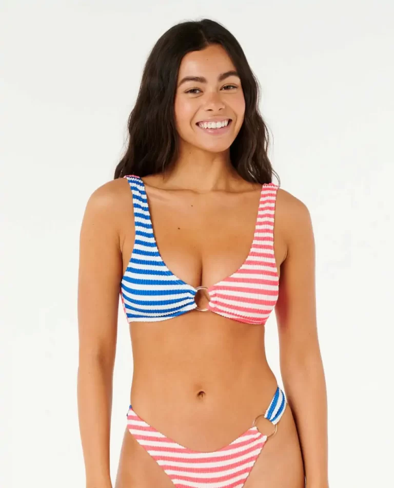 Bikini Tops Es Vedra Stripe Bikini Crop Rip Curl Women