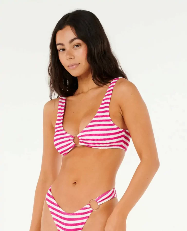 Bikini Tops Rip Curl Women Es Vedra Stripe Bikini Crop - Image 3