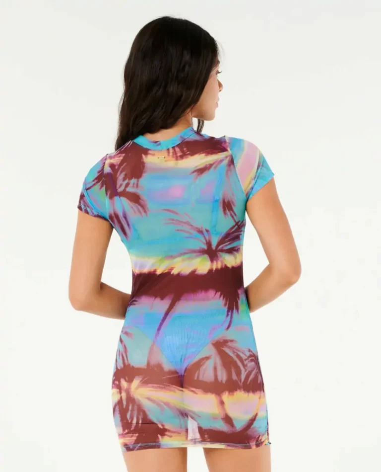 Bikini Tops Women Rip Curl Hidden Isles Mesh Swim Tee - Image 3