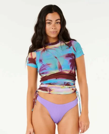Bikini Tops Women Rip Curl Hidden Isles Mesh Swim Tee