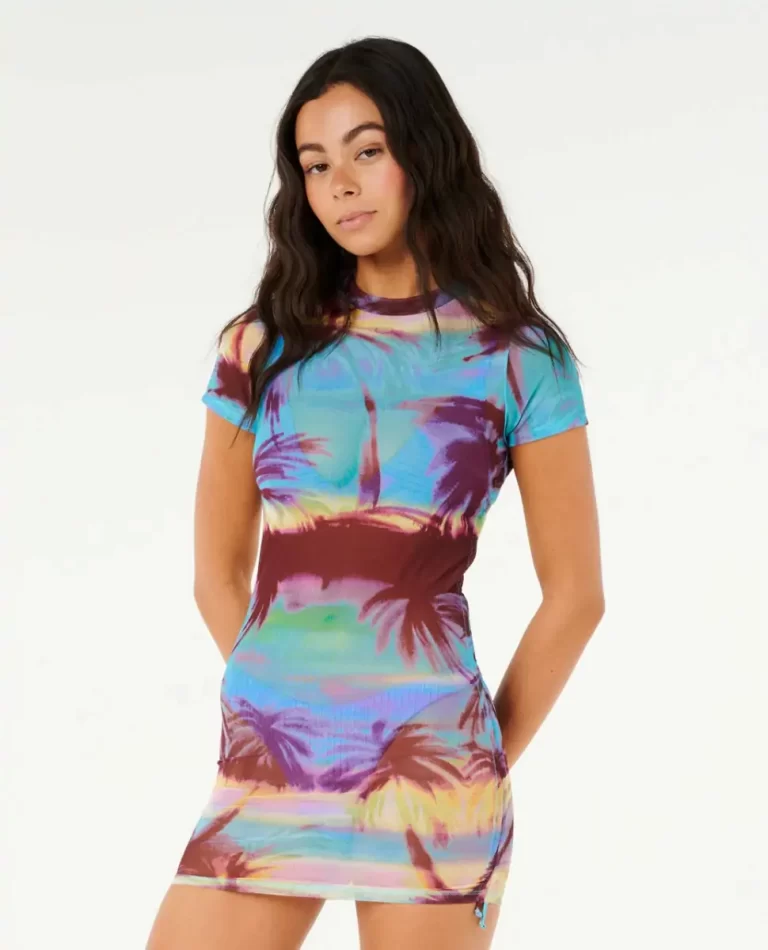 Bikini Tops Women Rip Curl Hidden Isles Mesh Swim Tee - Image 5