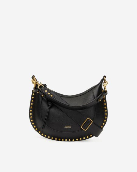 Black Crossbody Bags Women Naoko Bag In Grained Leather Isabel Marant