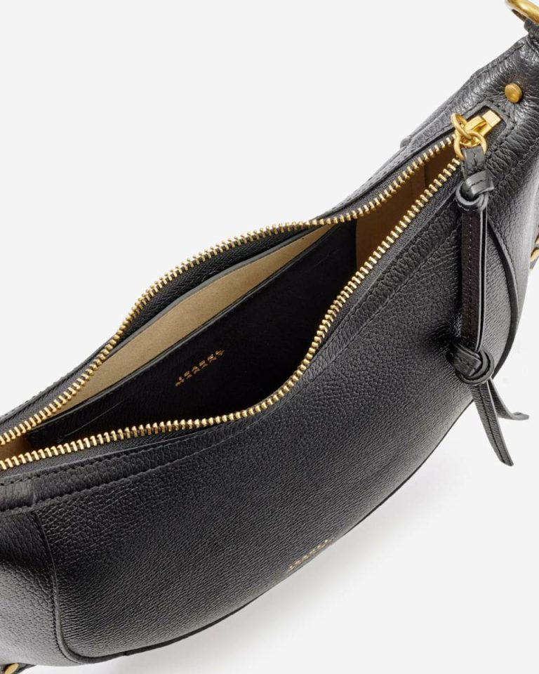 Black Crossbody Bags Women Naoko Bag In Grained Leather Isabel Marant - Image 5