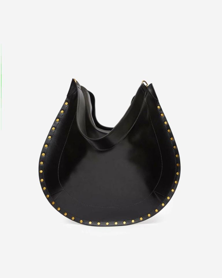 Black Shoulder Bags Isabel Marant Women Oskan Hobo Soft Bag - Image 4