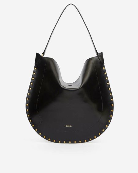 Black Shoulder Bags Isabel Marant Women Oskan Hobo Soft Bag