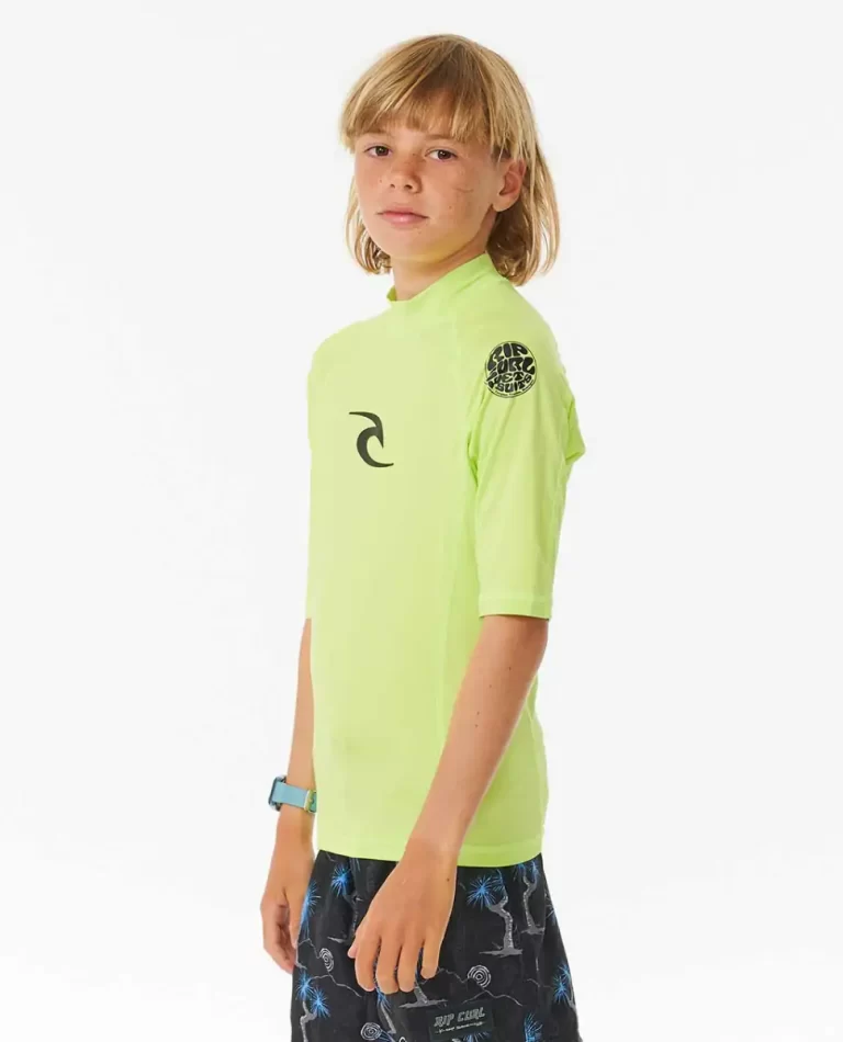 Brand Wave Uv Short Sleeve Rash Guard Kids Rip Curl Rash Guards & Vest - Image 3