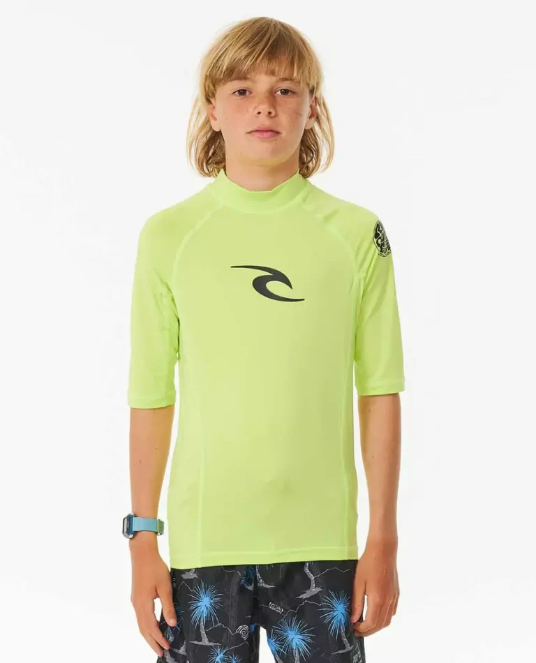 Brand Wave Uv Short Sleeve Rash Guard Kids Rip Curl Rash Guards & Vest