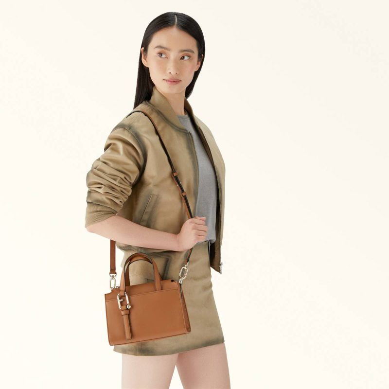 Brandy Women Furla Nuvola Boston Bag S Crossbodies - Image 2