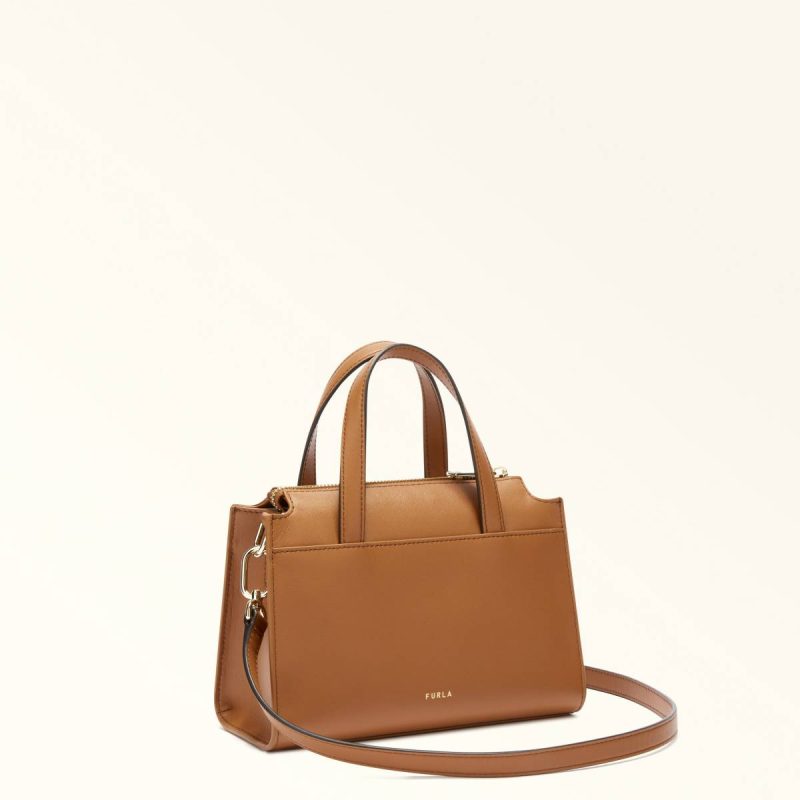 Brandy Women Furla Nuvola Boston Bag S Crossbodies - Image 3