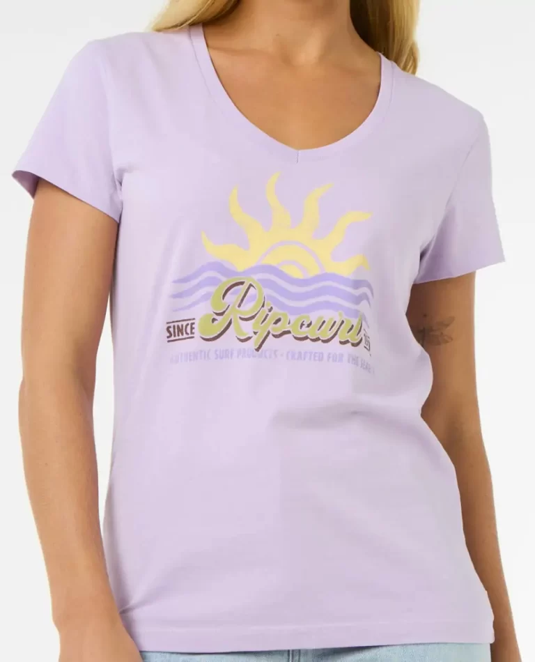 Cala V Neck Tee Women Tees & Tanks Rip Curl - Image 5
