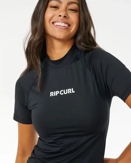 Classic Surf Short Sleeve Uv Rash Guard Rip Curl Women Rash Guards