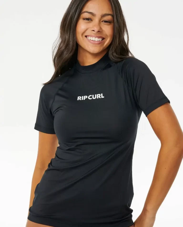 Classic Surf Short Sleeve Uv Rash Guard Rip Curl Women Rash Guards - Image 5