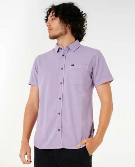 Classic Surf Washed Short Sleeve Shirt Rip Curl Mens Shirts & Flannels