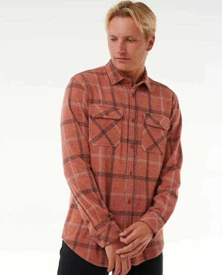 Clothing Grid Long Sleeve Shirt Mens Rip Curl